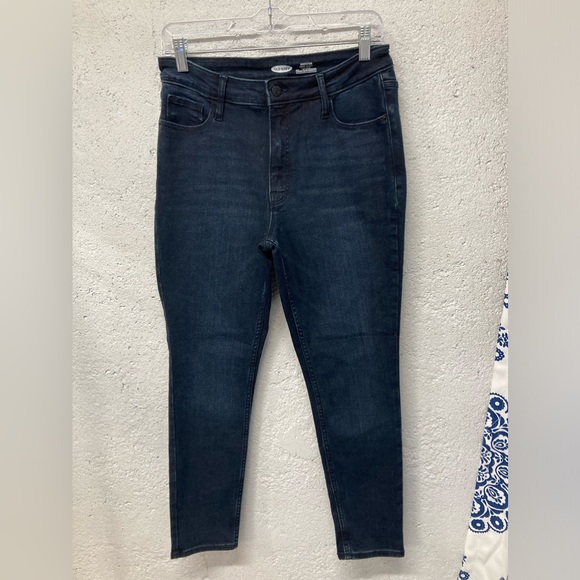 Old Navy Denim - Old Navy 10 Short Rockstar Super Skinny High Rise Secret Slim Blue Jeans